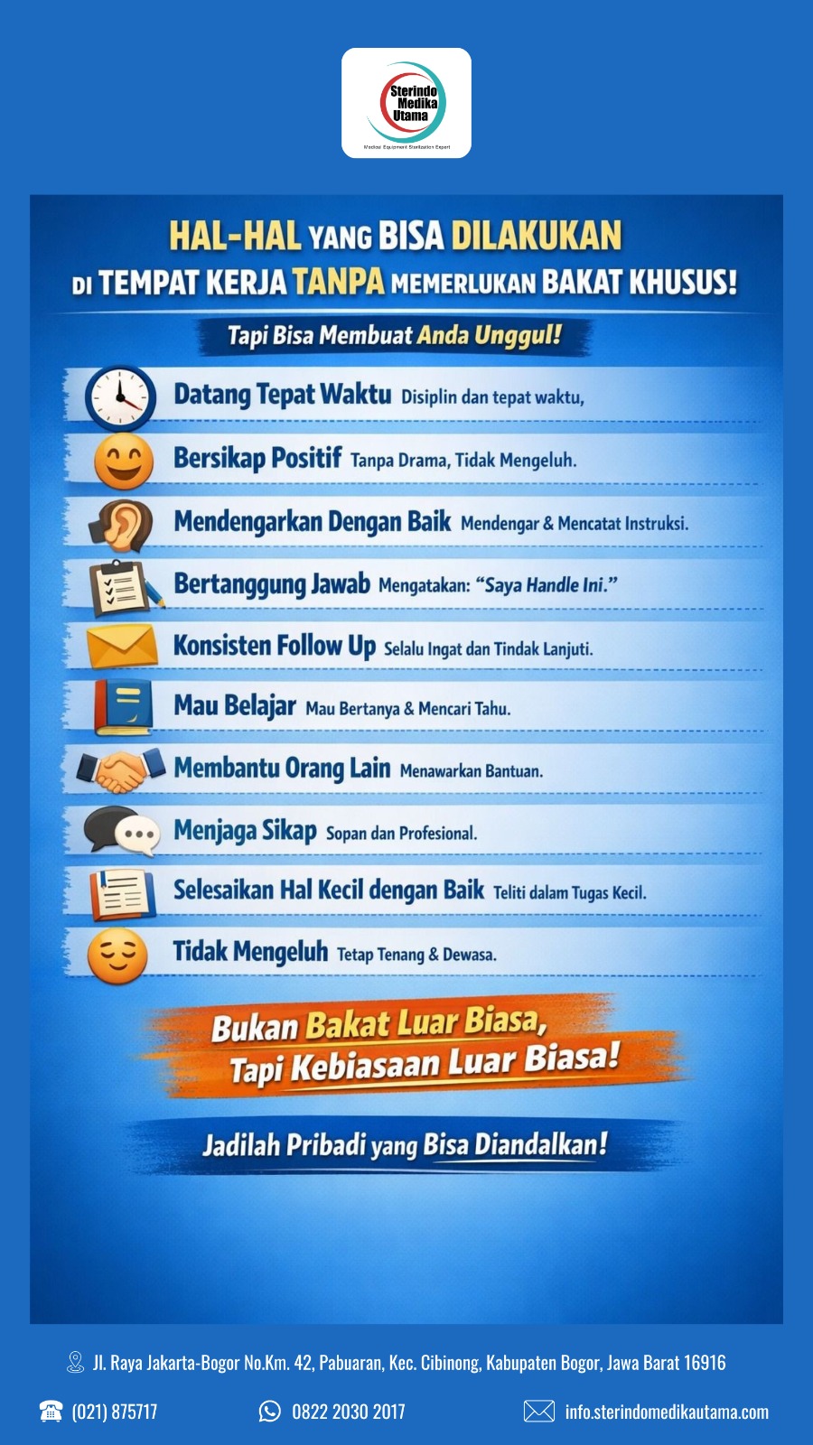 Poster Disiplin Kerja